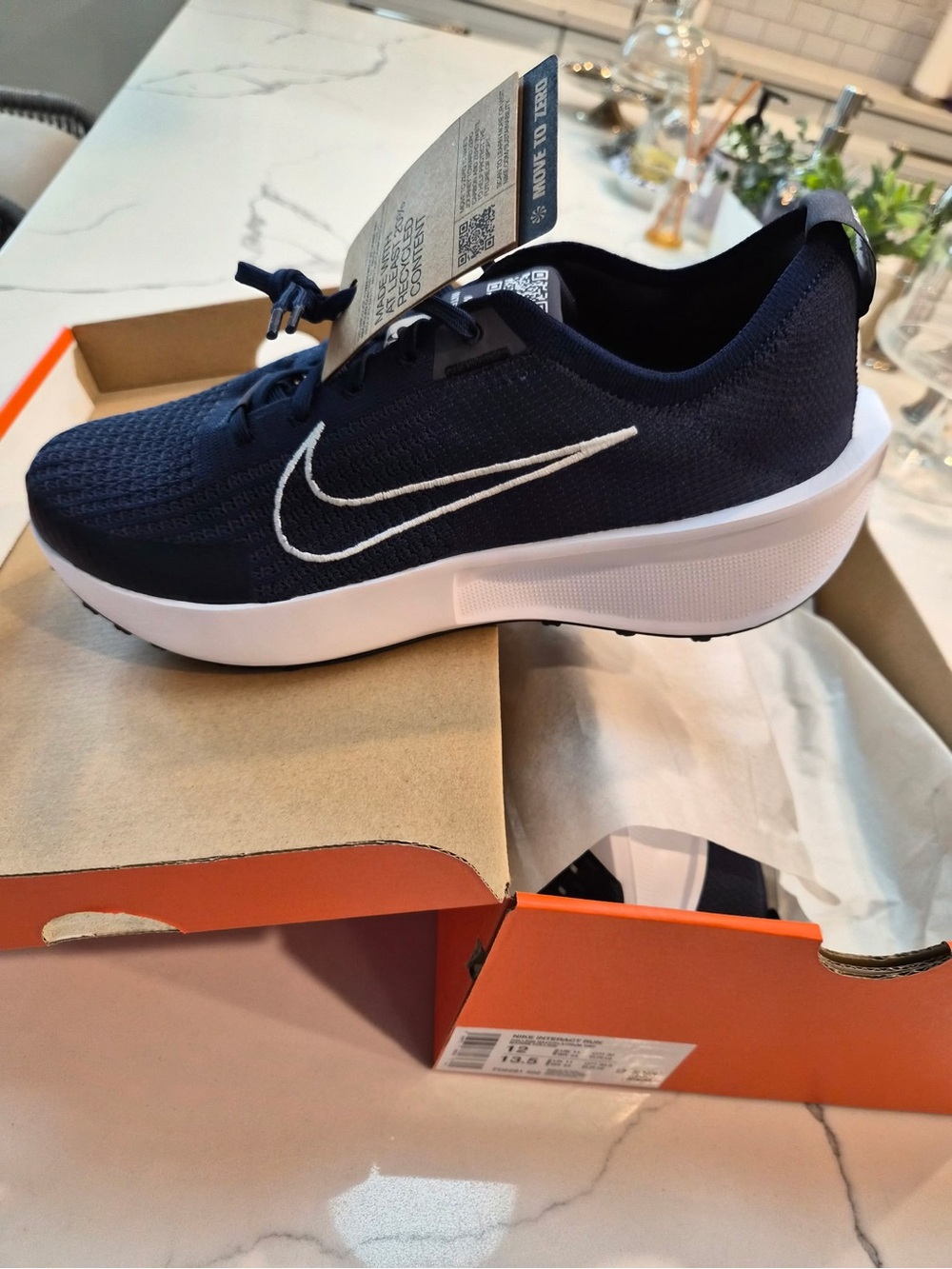 Nike Interact run- College Navy/Platinum Tint Marine College
